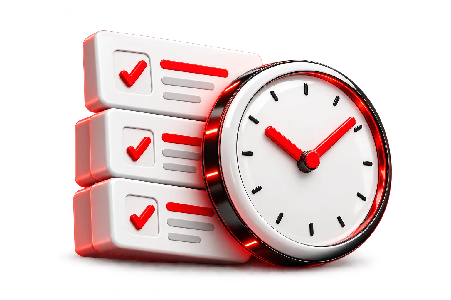 Horloge et tâches validées