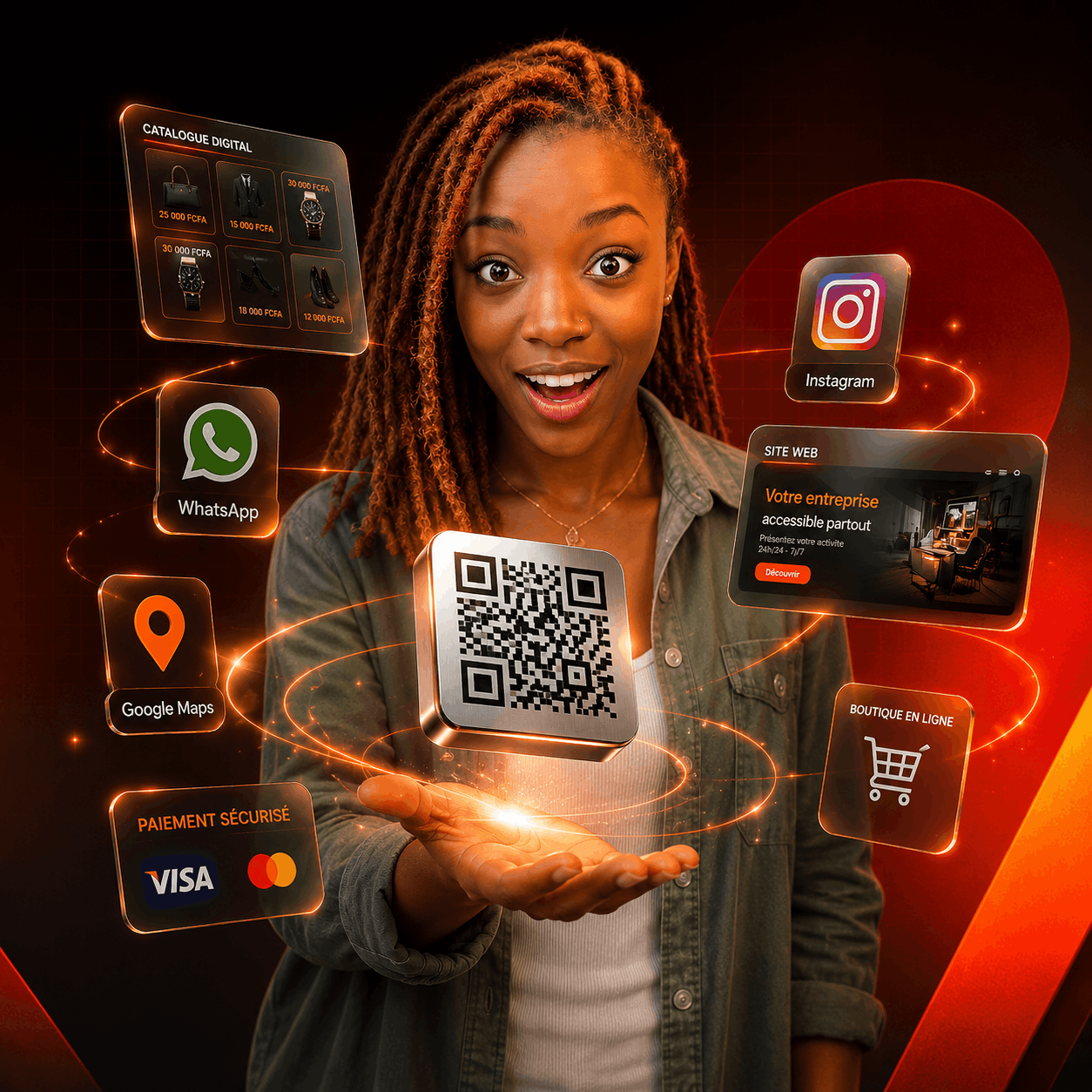 Présentation premium du service QR Digital ADN
